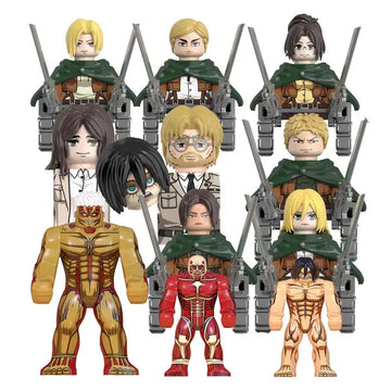 Attack on Titan Minifigure Set – Building Blocks