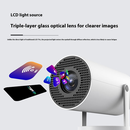 Magcubic HY300 Smart Portable Projector – 4K Support, 5G Wi-Fi, Bluetooth 5.0 and 180° Rotation