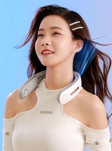 Electric Neck Fan Without Propeller – Portable Coolness for Sports and Adventures