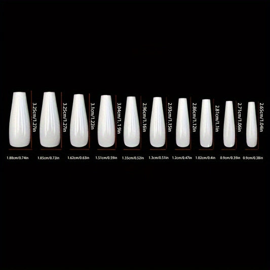 Long Coffin False Nails