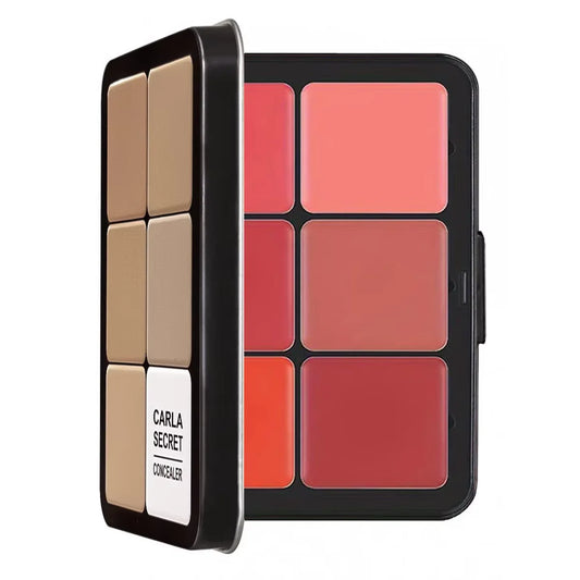 12-Color Makeup Palette – Concealer, Blush, Highlighter, and Contour All-in-One