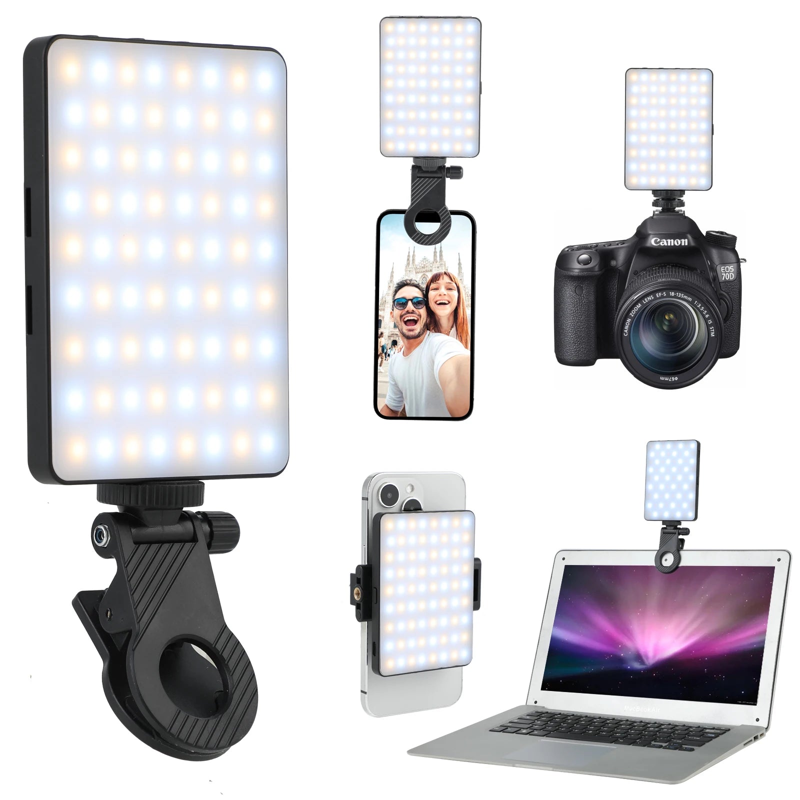 Light Up Every Click with the KAMISAFE M15 LED Selfie Light!