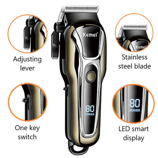 Kemei KM-1990 Professional Hair Clipper – Power, Precision and Style in Your Hands